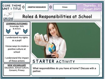 My Rights and Responsibilities at school