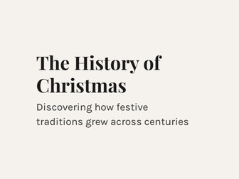 The History of Christmas