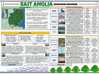Locational Knowledge - East Anglia - Knowledge Organiser!