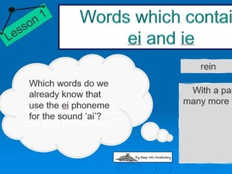 ie and ei words