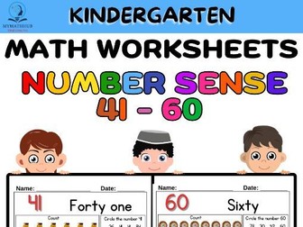 Early Math: Numbers 41–60