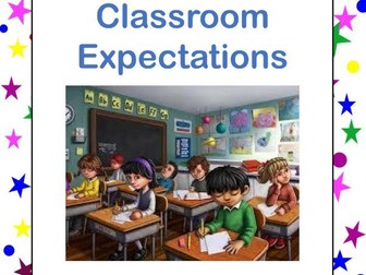 Primary Classroom Expectations PowerPoint and Printable