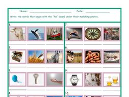 Phonics HW Sound Photo Worksheet