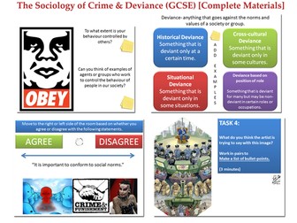 GCSE Sociology Bundle: Work / Crime & Deviance