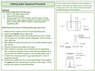 Making Salts Required Practical