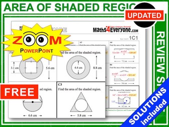 GCSE Revision (Area of Shaded Regions)