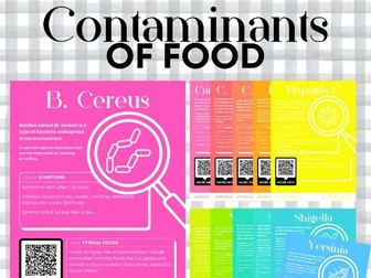 Contaminants of Food Posters Pack (Rainbow Theme)