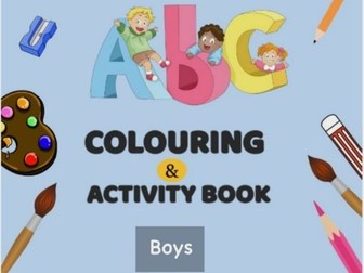 Boys Coloring and Activity book