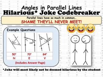 Angles in Parallel Lines Codebreaker