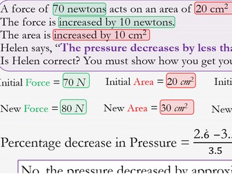 Compound Units or Measure 3 - Pressure, Force and Area