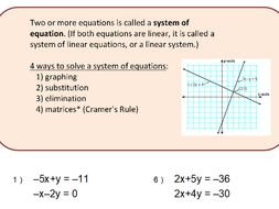 System of Equation Worksheet (2 variables) | Teaching Resources
