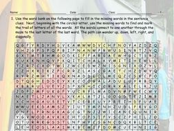 Art Forms Word Maze