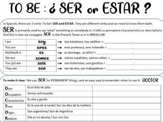 Ser or Estar