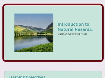 GCSE AQA Natural Hazards PowerPoint