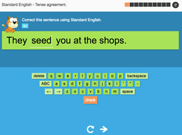 Tense agreement - Interactive Activity - KS3 Spag