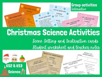 Christmas Science Activity Pack: 4 Fun STEM Activities for Upper KS2 & Lower KS3