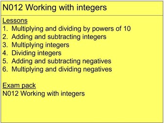 N012 Working with integers