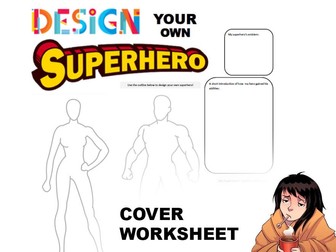 Design a superhero worksheet - Cover