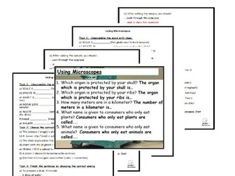 Complete Microscopes Lesson Package for SEN & Low-Ability Students