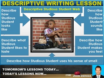 DESCRIPTIVE WRITING: LESSON AND WORKSHEETS