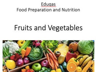 Eduqas - Fruits and Vegetables