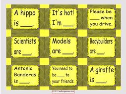 Adjective Cards 4 Pages = 36 Cards