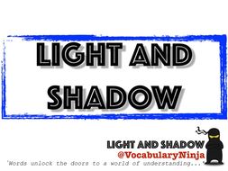Light and Shadow Topic Vocabulary Pack
