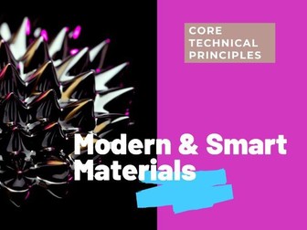 Modern and Smart Materials - PPT GCSE DT