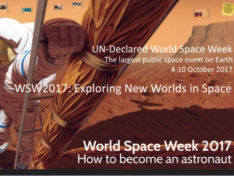 World Space Week 2017: How to become an astronaut