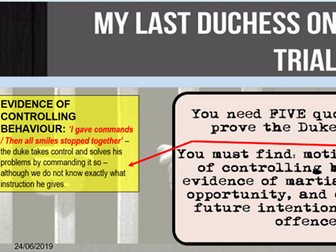 My Last Duchess lesson