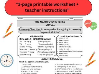 “KS3 Spanish Cover Lesson – Voy a…