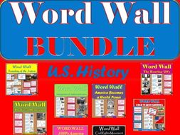 WORD WALL Posters BUNDLE Posters(U.S. History