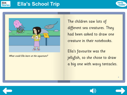 KS1 PSHE - 'Ella's School Trip' interactive storybook - Early reader level