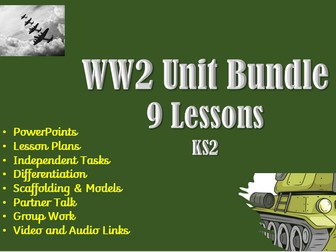 WW2 Unit Bundle (9 Lessons) KS2