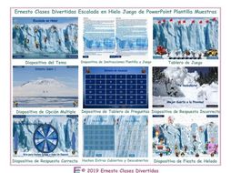 Ice Climb Spanish PowerPoint Game TEMPLATE-An Original by-An Original by Ernesto