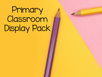 Primary Classroom Display Pack