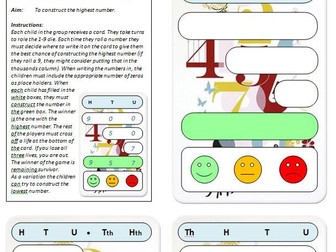 Place Value Reasoning game