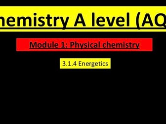 Energetics (AS) (A level chemistry)