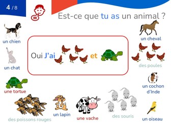Tu as un animal ?-Do you have a pet?_with native voice over