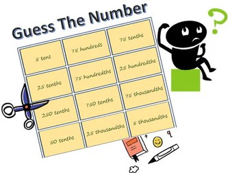 Guess The Number! - Decimal Numbers