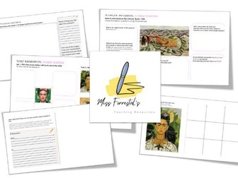 Frida Kahlo Cover Lesson Activities