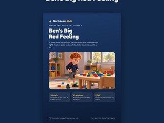 Ben's Big Red Feeling: KS2 PSHE Anger Lesson