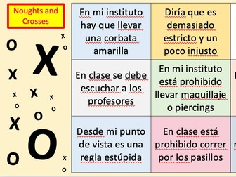 Spanish Game/Activity Templates PPT