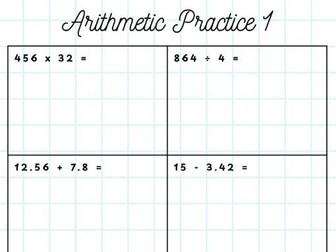 SATs Arithmetic Revision Packs