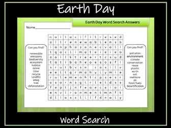 Earth Day Word Search