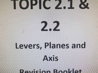 Edexcel GCSE PE Levers, Planes and Axis