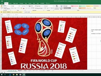 World Cup 2018 Spreadsheet Project Resource Pack