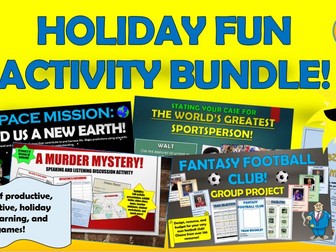 Holiday Fun Activities Bundle!