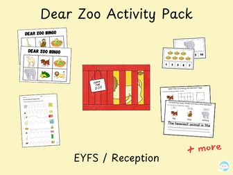 Dear Zoo Activity Pack | EYFS / Reception
