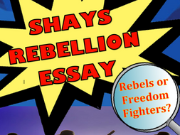 Shays Rebellion Essay with Primary Sources | Teaching Resources